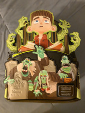 Loungefly Paranorman Mini Backpack Glow in the Dark Black/Green NWT picture