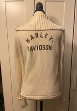 VTG Harley Davidson Women's Sweater Jacket size L picture