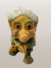 Vintage Troll Figurine Handmade Fantasy Elf Gnome Collectible Decor Gift picture