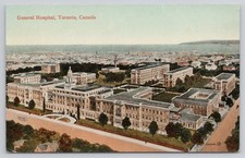 Aerial View General Hospital Toronto Ontario Canada Postcard picture