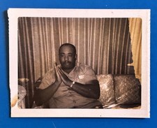 1950s African American Man Vintage Snapshot Polaroid picture