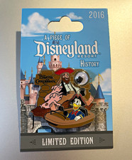 Disney Donald Pirates of the Caribbean Disneyland Resort History 2016 LE Pin picture