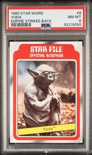 1980 STAR WARS EMPIRE STRIKES BACK #9 YODA PSA 8 picture