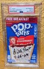 Bill Post Autograph Invented Pop-Tarts Signed Original Box Top PSA DNA picture