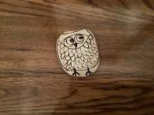 Vintage Handmade Original Owl Figurine stone rock picture