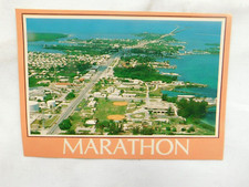 1980's Postcard Marathon FL US #1 On to the 7 Mile Bridge picture