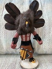 Hand-Carved Hopi Owl Kachina Doll- 12”-New Condition-with Original Story Cards picture