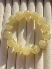 15mm Natural Libyan Desert Glass Meteorite Tektite Beads Bracelet picture