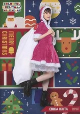 乃木坂46 Erika Ikuta A4 Mini Poster Colorful Christmas Mobile Campaign Gift picture