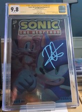 SONIC THE HEDGEHOG Reprint #1 CGC SS 9.8 FOIL VIRGIN Signed Roger Craig Smith picture