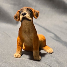 Vintage 1988 Original by Castagna Italy Resin Boxer Puppy Dog Figurine 3