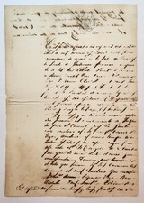 ANTIQUE 2 PAGE SPANISH COLONIAL DOCUMENT / CIALES PUERTO RICO 1860 picture