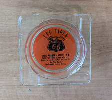 Vintage Lee Tired Phillips 66 Eddie Kramer North Dakota Gas & Oil Ashtray RARE picture