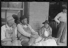 Photo:Franklin Georgia 1941 Men on Storefront Bench Saturday Afternoon picture