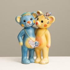 Goebel Peppino & Carla Hugging Bears NEW Rosina Wachtmeister Art Deco Whimsical picture
