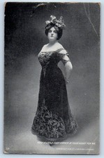 1911 Pretty Woman Fancy Dress Studio Sidney Ohio OH Antique Posted Postcard picture