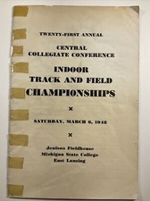 1948 Central Collegiate Conference Indoor Track & Field Championships Program picture
