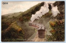 North Devon England Postcard Lynton and Barnstaple Train Railway 1920 picture