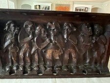 Vintage, Highly Collectable, Hand-carved Wooden 7-Pipe Holder by R. Pallesen picture