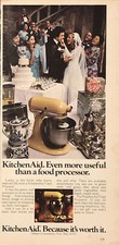 1979 KitchenAid Food Preparer Mixer PRINT AD Wedding Gift Table VTG 1970s Hobart picture