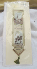 Rare Vintage Cash's Woven Silk Bookmark Lady Godiva Coventry Cathedral Sealed picture