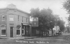 Main Street View New Boston Illinois IL - Reprint picture