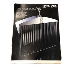 1983 DECEMBER PAN-AM AIRLINES CLIPPER INFLIGHT MAGAZINE ROLLS ROYCE STYLE ISSUE picture