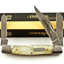 Schrade Imperial Cracked Ice Celluloid Handles Stockman Pocket Knife IMP14L picture