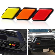 Tri-Color Grille Badge Emblem Car Accessories For Toyota Tacoma TRD Tundra RAV4 picture