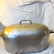 Rare Stainless Steel Maglite 13qt. Oval Roaster picture
