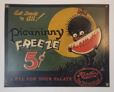 1980s Vintage Style Hendlers Ice Cream Advertising Sign - Desperate Sign Co. picture