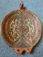 PRE COLUMBIAN INCA STYLE Clay OFFERING Plate? picture