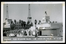 1930-50 RPPC Chapman Park Wilshire Blvd. Los Angeles CA Vintage Postcard A1189 picture