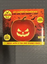 Animated Pumpkin with 5 Different Spooky Faces, Built-in Speakers Halloween picture