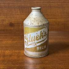 Glueks Crowntainer Beer Can Cone Top Can Gluek Brewing Co Minneapolis Mn 4 % picture