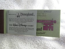 1978 Disneyland Adult Magic Key ticket coupon book booklet Disney old 1970's picture