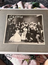 1906 “The Crisis” Black And White Photo 11x14 A Play?Movie?Rare picture