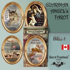 guardian angel angels tarot card cards deck fortune telling rare vintage oracle  picture