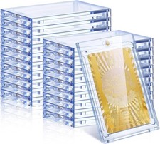35pt Magnetic Card Holder Protective Case Trading Cards One Touch UV Protection picture