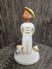 Royal Dux Czechoslovakia Porcelain Figurine Boy With Dog picture
