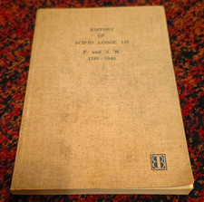 Freemasonry History of Scipio Lodge 110 F. & A.M. 1795-1940 (1940) numbered  picture