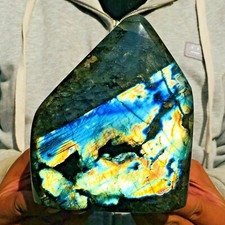 2.2KG Large Flash Blue Labradorite Rock Crystal Rough Healing Mineral Specimen picture