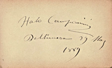 Italo Campanini Autograph for Martha Ford 1889 - Provenance John T. Ford Family picture
