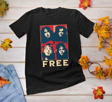 VTG Free band Black T-shirt short sleeve All Sizes S to 5Xl XA194 picture