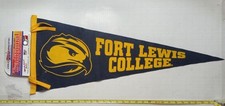 Vintage NWT All Felt Wright State Pennant 30” Collegiate Pacific Made in USA picture
