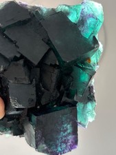 Extra HQ Okarusu Mine Fluorite Namibia Teal Green and Purple Cubic Crystals picture