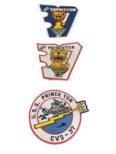 USS Princeton CVS-37 Navy Patch lot of 3 picture