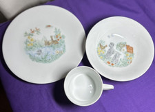 Hutschenreuther Novum Child Set of Cup, Bowl & Plate Poodle Bavaria Germany picture