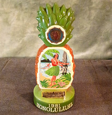 Vintage Daviess County 1981 Ceramic Pineapple Decanter Hawaiian American Legion picture