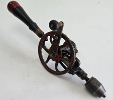Antique Goodell Pratt Hand Drill Eggbeater Drill Greenfield MA USA Pat 1896 VTG picture